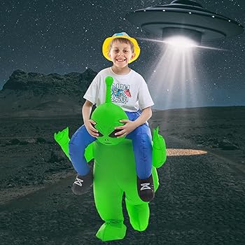 RHESHIN Aufblasbares Alien Kostüm (Kinder)