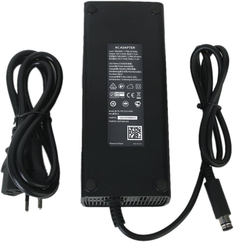 Gazechimp DC 115W 12V Power Supply AC Adapter for Microsoft Xbox 360 E 