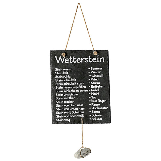 Wetterstation Schiefertafel