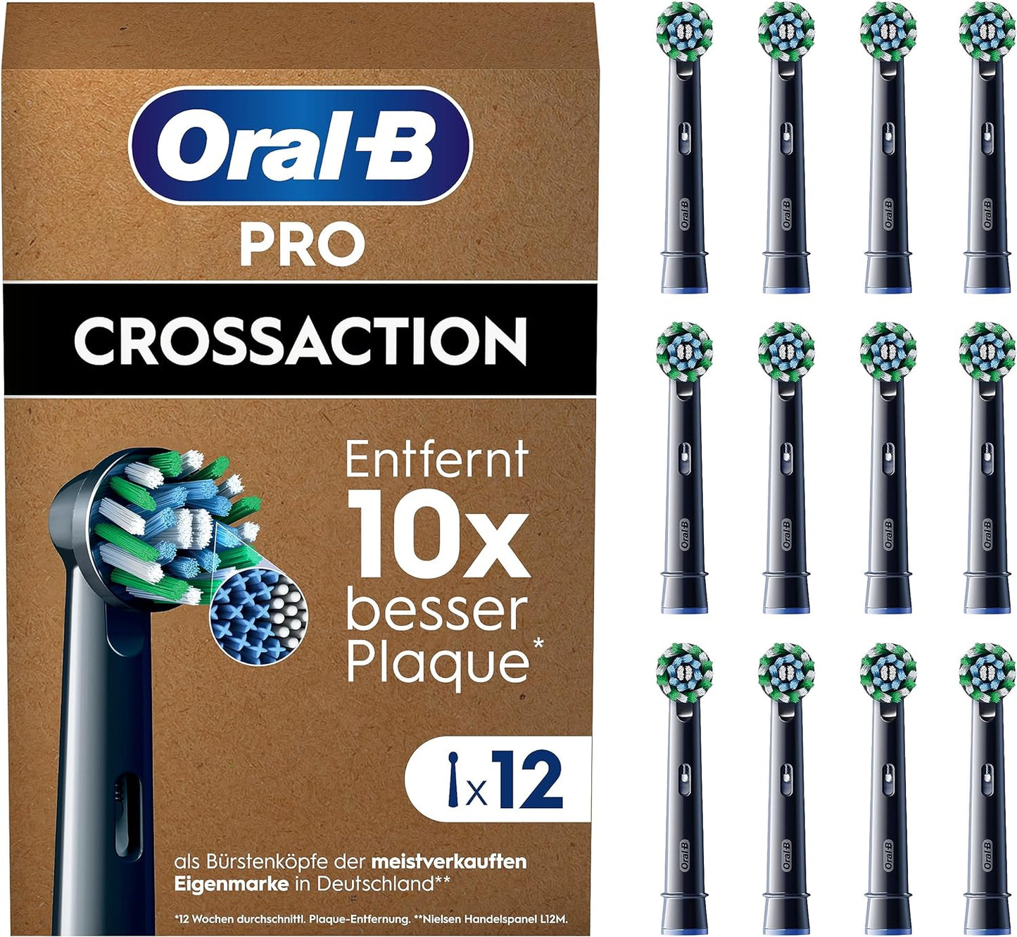 Oral B Pro Cross Action brush heads SET 12 pieces 