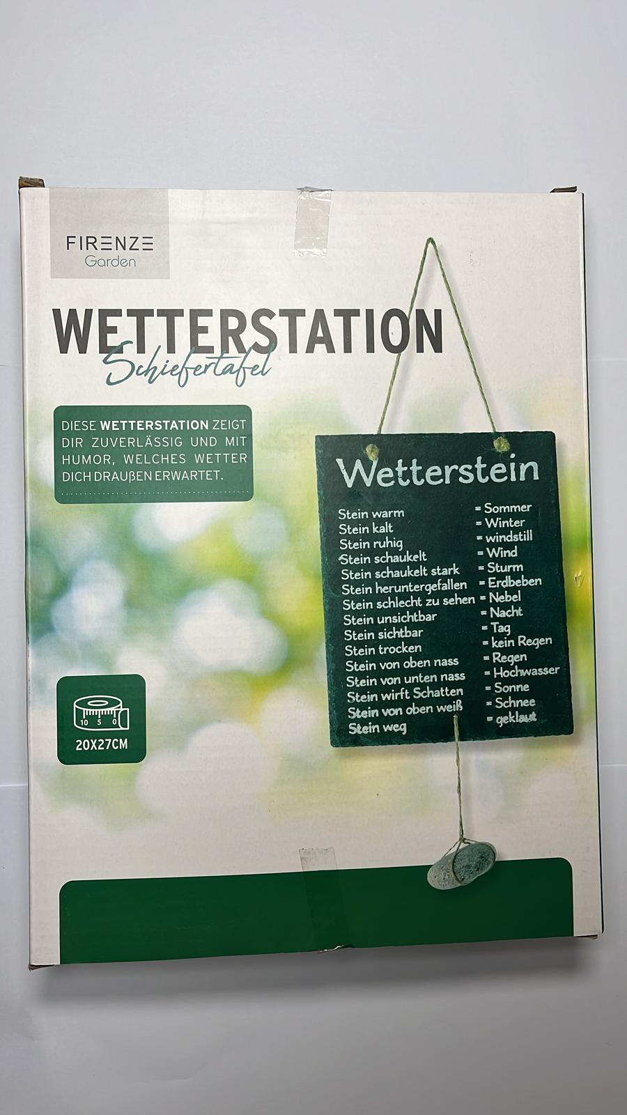 Wetterstation Schiefertafel