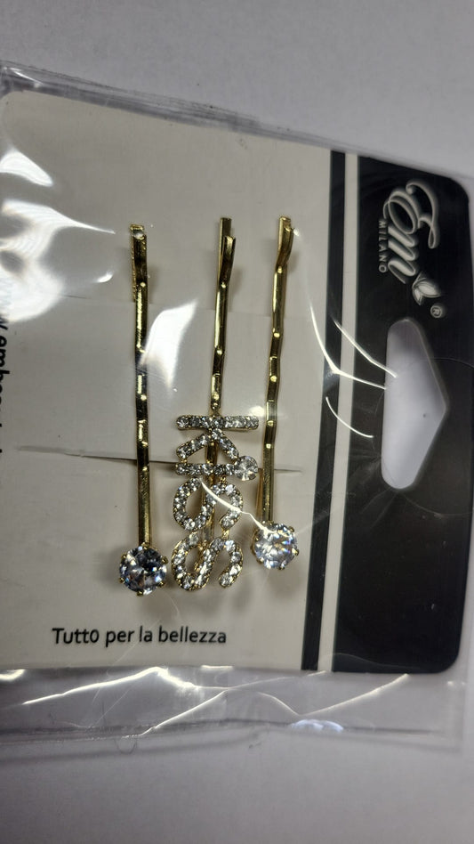 Bobby Pins 3er Set Kiss