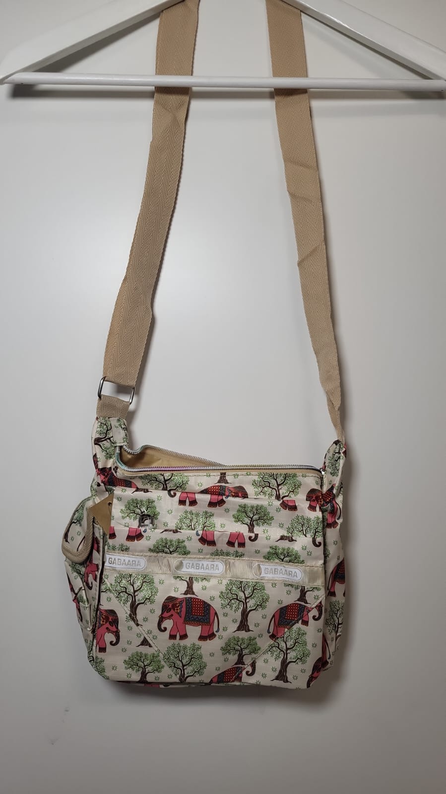 kleine Tasche mit Elefantenmuster