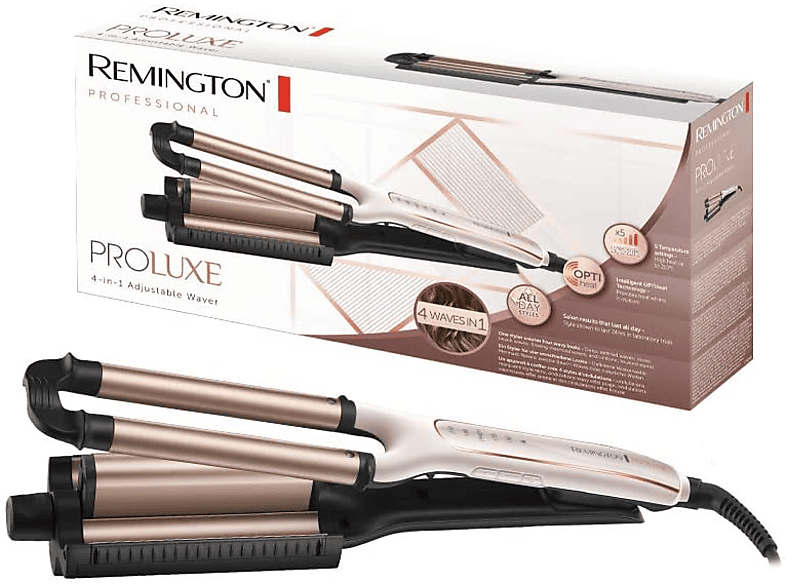 Remington Welleneisen ProLuxe 4 in 1 Lockenstab